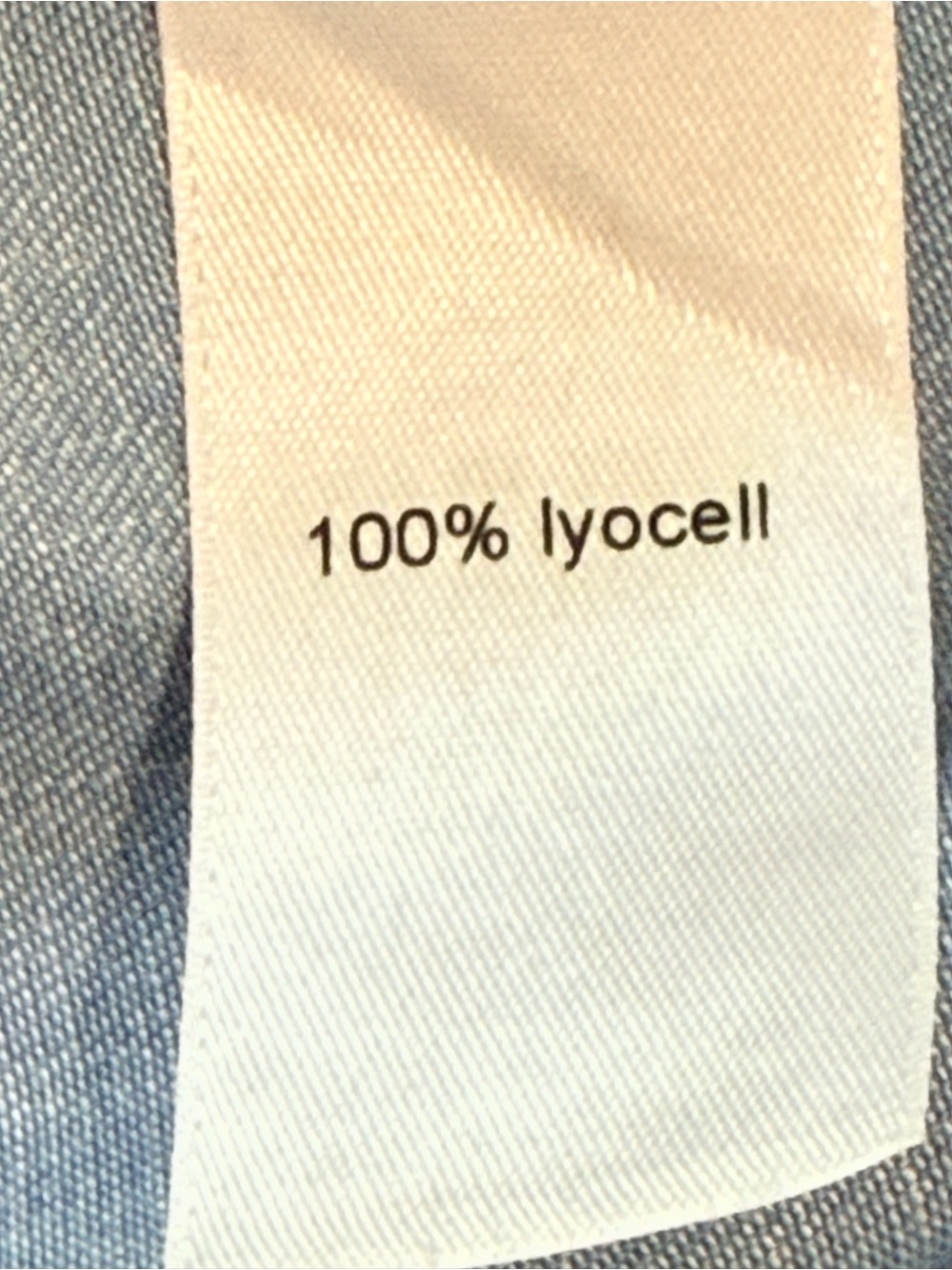 Maurices Light Blue Chambray Shirt dress size large denim look lyocell - Picture 9 of 11